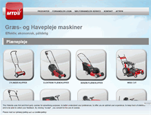 Tablet Screenshot of mtd.dk