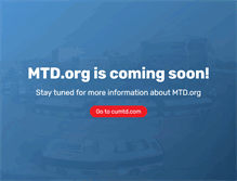Tablet Screenshot of mtd.org